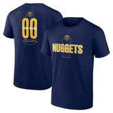 Denver Nuggets Center Court Name & Number Custom T-Shirt sale - Navy outlet