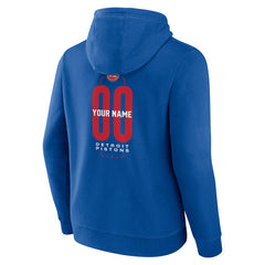 Detroit Pistons Center Court Name & Number Custom Hoodie sale - Blue cheap