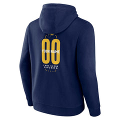 Indiana Pacers Center Court Name & Number Custom Hoodie - Navy sale