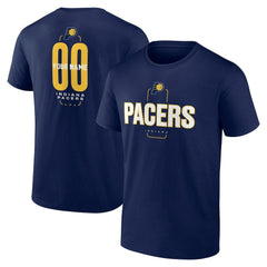 Indiana Pacers Center Court Name & Number Custom T-Shirt - Navy for sale