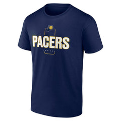 Indiana Pacers Center Court Name & Number Custom T-Shirt - Navy for sale
