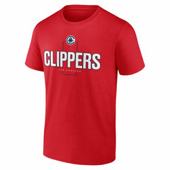 LA Clippers Center Court Name & Number Custom T-Shirt - Red shop