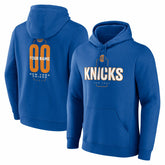 New York Knicks Center Court Name & Number Custom Hoodie - Blue sale