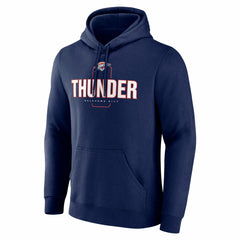 Oklahoma City Thunder Center Court Name & Number Custom Hoodie - Navy discount