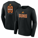 Phoenix Suns Center Court Name & Number Custom Long Sleeve T-Shirt - Black sale