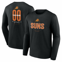 Phoenix Suns Center Court Name & Number Custom Long Sleeve T-Shirt - Black sale