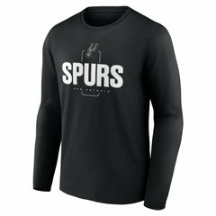 San Antonio Spurs Center Court Name & Number Custom Long Sleeve T-Shirt - Black online