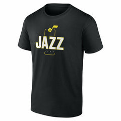 Utah Jazz Center Court Name & Number Custom T-Shirt - Black outlet