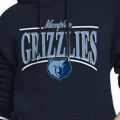 Memphis Grizzlies Starter Women's Arch Stripe Fleece Hoodie - Navy cheap