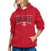 Houston Rockets Starter Women's Arch Stripe Fleece Hoodie sale - Red cheap