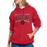 Toronto Raptors Starter Women's Arch Stripe Fleece Hoodie - Red online