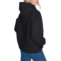 Chicago Bulls Starter Women's Arch Stripe Fleece Hoodie - Black shop