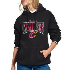 Cleveland Cavaliers Starter Women's Arch Stripe Fleece Hoodie sale - Black on sale