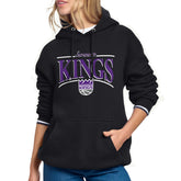 Sacramento Kings Starter Women's Arch Stripe Fleece Hoodie - Black cheap