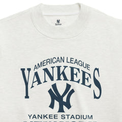 New York Yankees Madhappy Unisex High Rib Sweatshirt - Heather Gray
