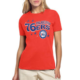 Philadelphia 76ers Starter Women's Fireworks T-Shirt - Red online