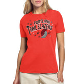Portland Trail Blazers Starter Women's Fireworks T-Shirt - Red shop