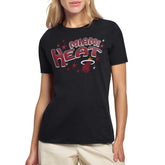Miami Heat Starter Women's Fireworks T-Shirt - Black on sale