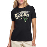 Milwaukee Bucks Starter Women's Fireworks T-Shirt - Black shop