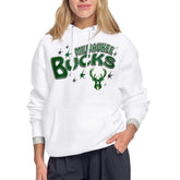 Milwaukee Bucks Starter Women's Fireworks Fleece Hoodie - White online
