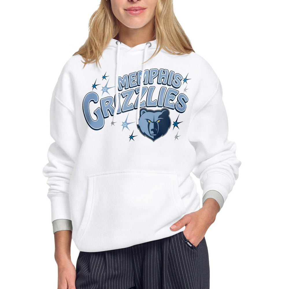 Memphis Grizzlies Starter Women's Fireworks Fleece Hoodie - White discount