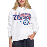 Philadelphia 76ers Starter Women's Fireworks Fleece Hoodie - White on sale