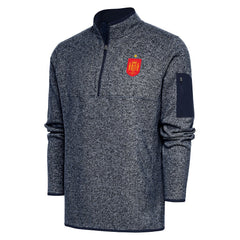 Spain National Team Antigua Elevate Quarter-Zip Pullover - Heather Navy cheap