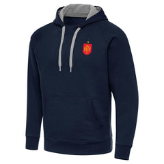 Spain National Team Antigua Takeover Fleece Raglan Hoodie - Navy sale