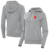 Spain National Team Antigua Women's Takeover Fleece Raglan Full-Zip Hoodie - Heather Gray sale