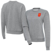 Spain National Team Antigua Women's Takeover Fleece Sweatshirt - Heather Gray on sale