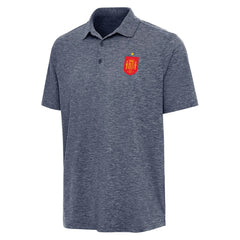 Spain National Team Antigua Triple Shot Polo - Heather Navy discount