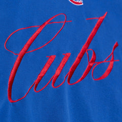 Chicago Cubs Women's Script Sweatshirt - Royal | Mitchell & Ness