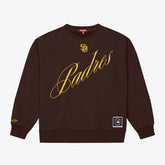 San Diego Padres Women's Script Sweatshirt - Brown | Mitchell & Ness