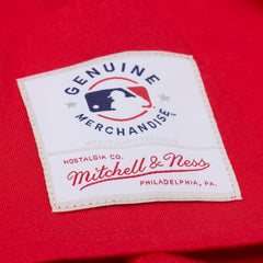 Los Angeles Angels Women's Pep Rally Cropped Boxy T-Shirt - Red | Mitchell & Ness