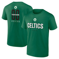 Boston Celtics Center Court Name & Number Custom T-Shirt - Kelly Green shop
