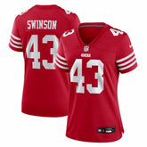 Messiah Swinson San Francisco 49ers Women's Team Game Jersey - Scarlet | Nike on sale