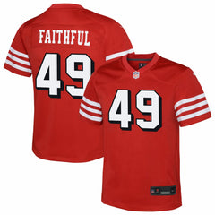 The Faithful San Francisco 49ers Youth Alternate 2 Game Jersey - Scarlet | Nike online
