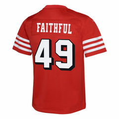 The Faithful San Francisco 49ers Youth Alternate 2 Game Jersey - Scarlet | Nike online