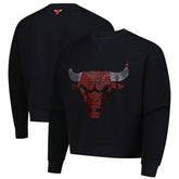 Chicago Bulls Terez Unisex Oversized Gemstone Logo Sweatshirt - Black outlet
