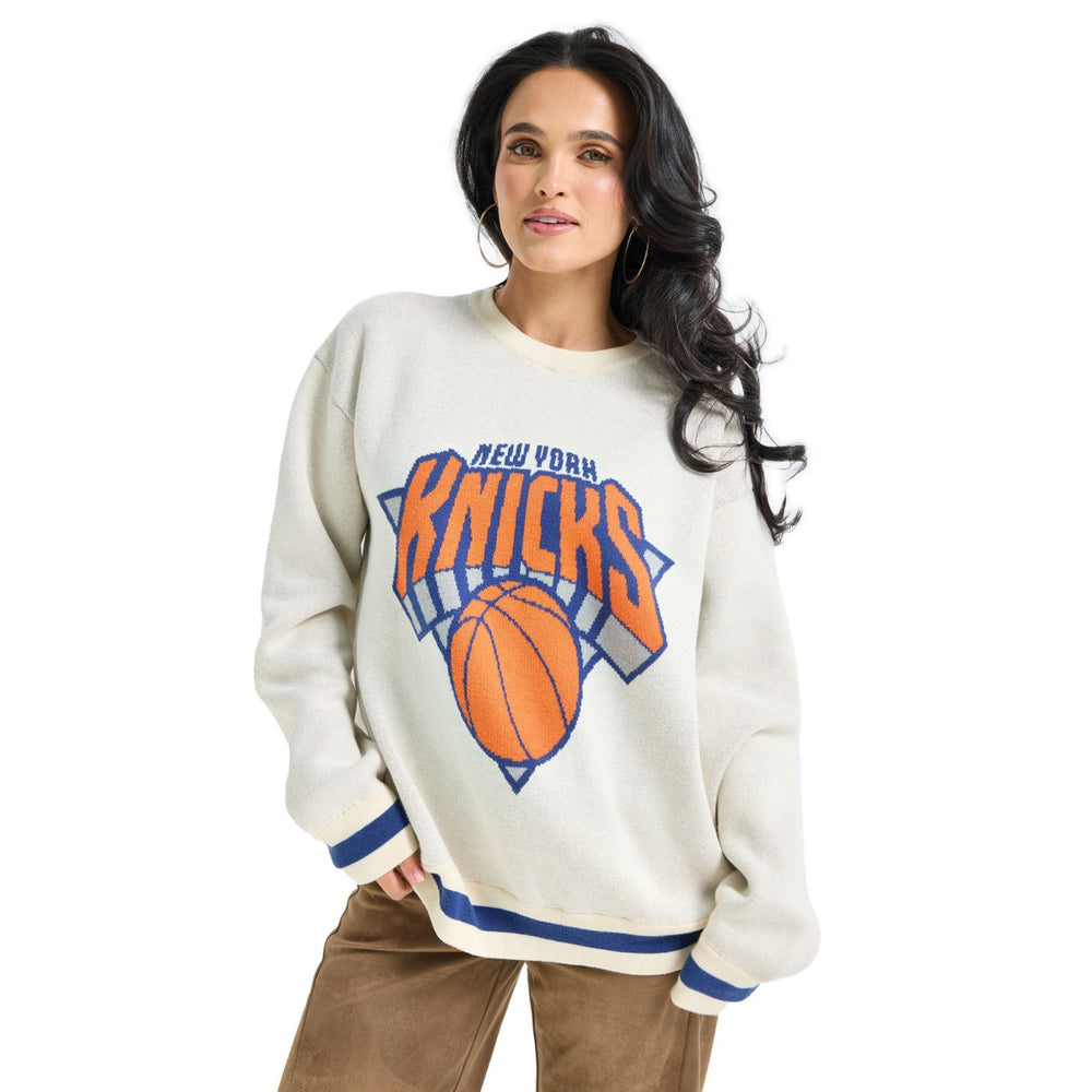 New York Knicks Terez Unisex Oversized Sweater - Cream online