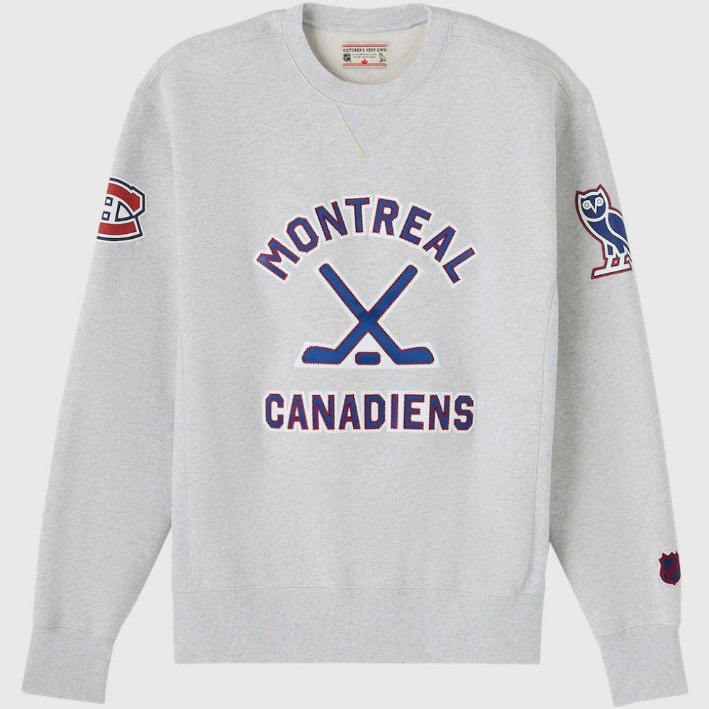 Montreal Canadiens OVO x NHL Fleece Sweatshirt Heather Gray