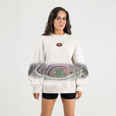 San Francisco 49ers Gameday Couture Women's Power Move Stadium Premium Drop Shoulder Sweatshirt - Natural sale