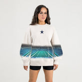 Dallas Cowboys Gameday Couture Women's Power Move Stadium Premium Drop Shoulder Sweatshirt - Natural on sale