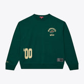 Minnesota Wild Mitchell & Ness Women's Crewneck Sweatshirt Green