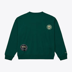 Minnesota Wild Mitchell & Ness Women's Crewneck Sweatshirt Green