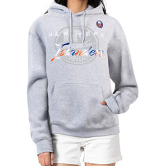 New York Islanders G-III 4Her by Carl Banks Women's Shadow Logo Fleece Hoodie Gray