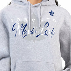 Toronto Maple Leafs G-III 4Her by Carl Banks Women's Shadow Logo Fleece Hoodie Gray