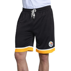 Pittsburgh Steelers Starter Power Play Mesh Shorts - Black outlet