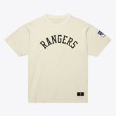 New York Rangers Mitchell & Ness Unisex Arched Team T-Shirt Cream