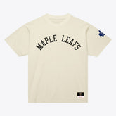 Toronto Maple Leafs Mitchell & Ness Unisex Arched Team T-Shirt Cream
